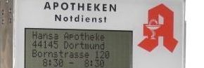 Apo Notdienst Anzeige